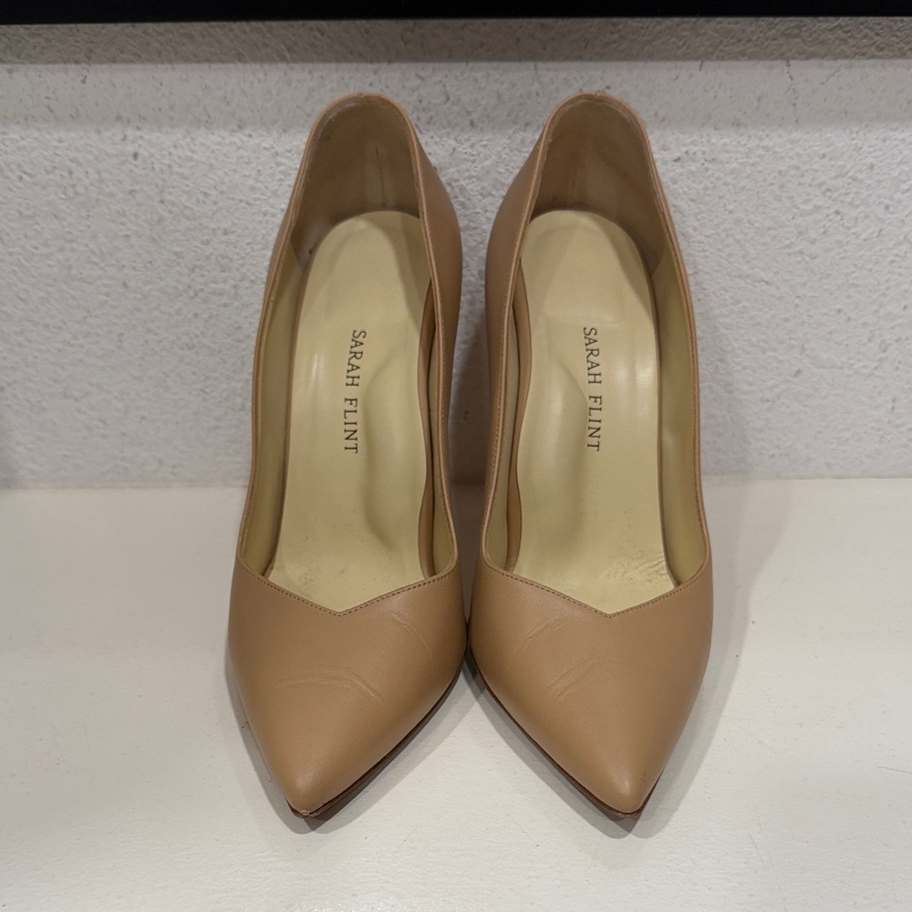 Sarah Flint Perfect Pump 100 IT 39 - US 8.5 / Sand Calf - Picture 5 of 8
